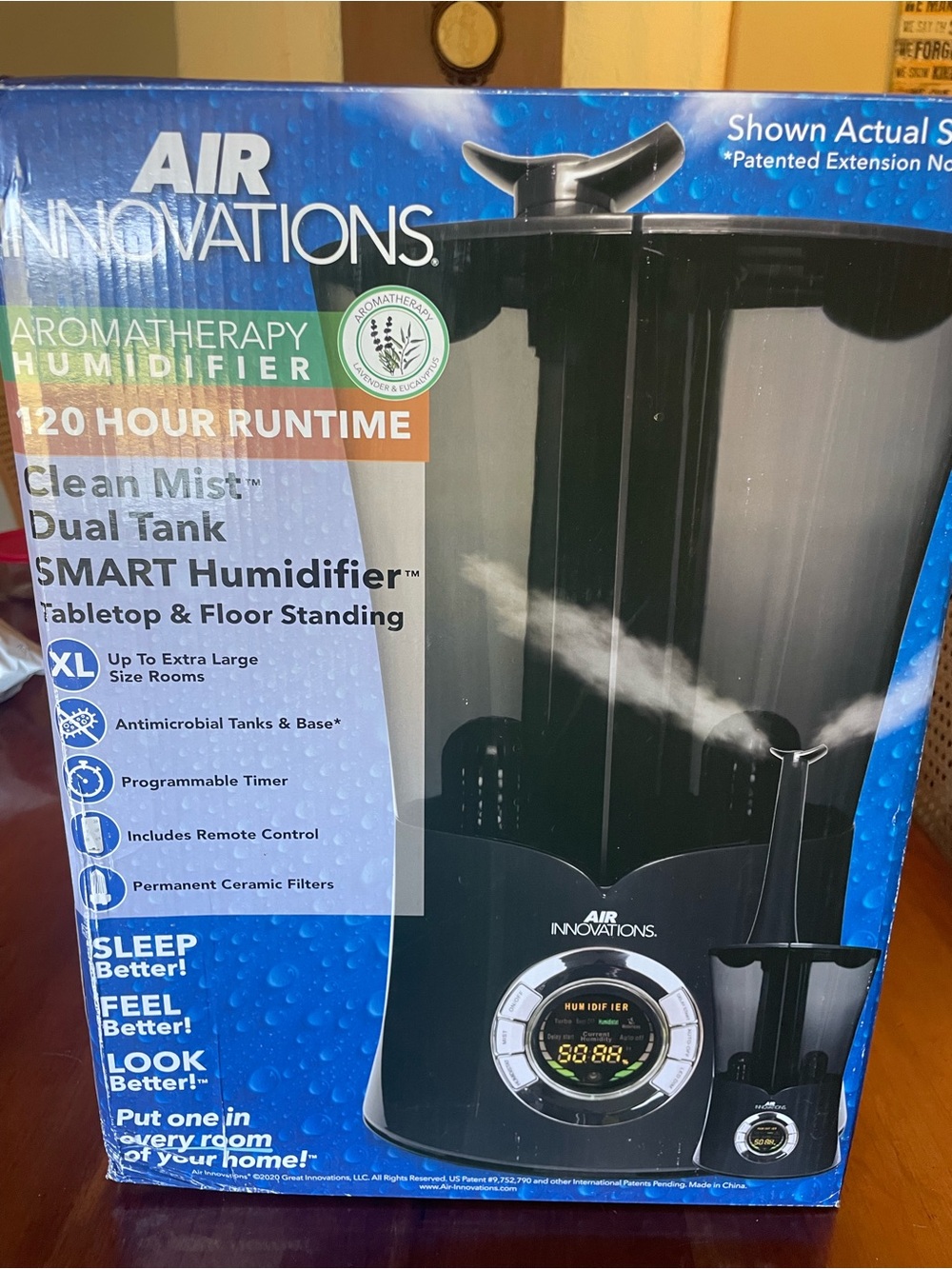 Clean Mist Humidifier - Smart Dual Tank New unopened